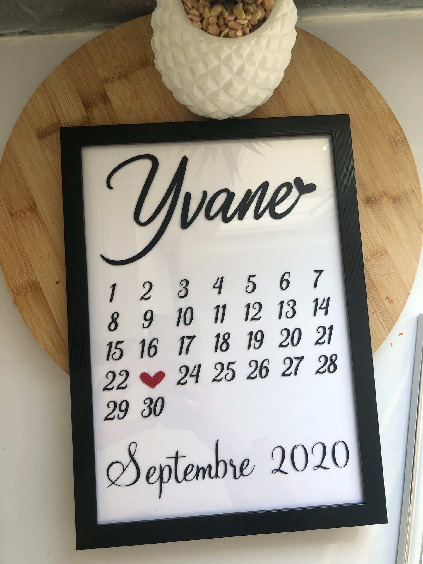 Cadre date de naissance